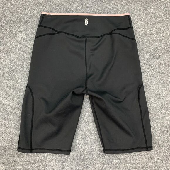 Free People Shorts Womens S Small Black Movement Step Up High Rise Pull On Biker - Picture 9 of 13
